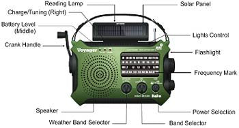 Kaito Ka500Bu 5 Way Powered Emergency Am/Fm/Sw Weather Alert Radio, Blue