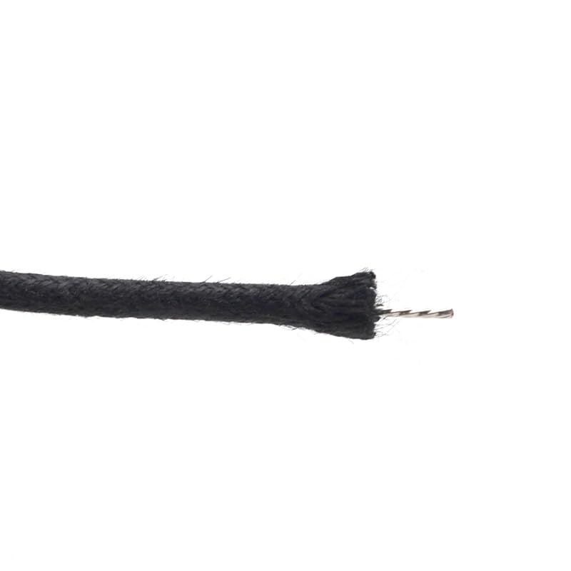 Harpfeas Cloth Covered Waxed Vintage Style Pushback Guitar Wire  10 Feet (3.3 White/3.3 Black/3.3 Yellow) Pushback Wire For Elec
