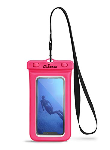 Calicase Extra Large Waterproof Floating Phone Pouch   Ipx8 Waterproof Floating Phone Case With Lanyard For Iphone X 15/ S20 S24