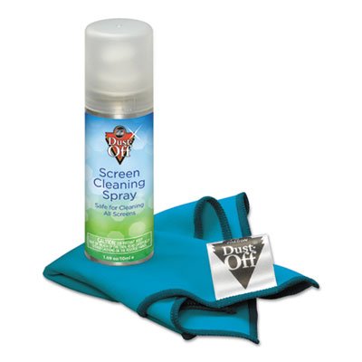 Dust Off Laptop Computer Cleaning Kit, 50 Ml Spray/Microfiber Cloth
