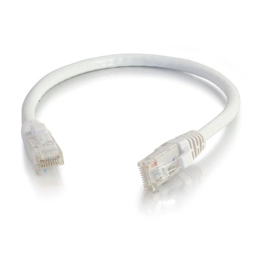 C2G 29952 Cat5E Cable   Snagless Unshielded Ethernet Network Patch Cable, White (1 Foot, 0.30 Meters)