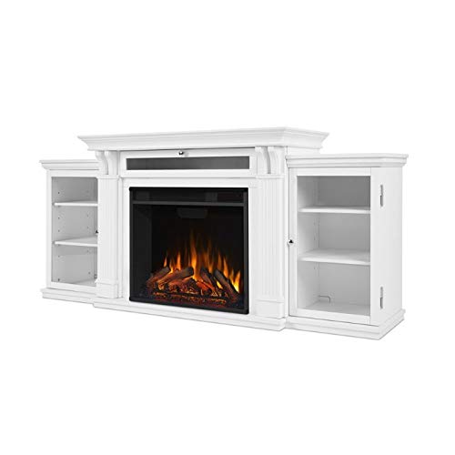 Bowery Hill Traditional Wood Fireplace Tv Stand For Tvs Up To 67'' In White