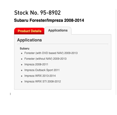 Metra 95 8902 Double Din Installation Kit For 2008 Up Subaru Impreza/Wrx Vehicles, Black