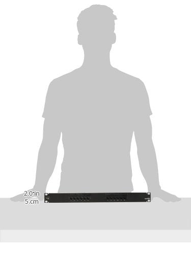 Leviton Extreme Cat 6+ Flat 110-Style Patch Panel, 1Ru, 12-Port, 69586-U12