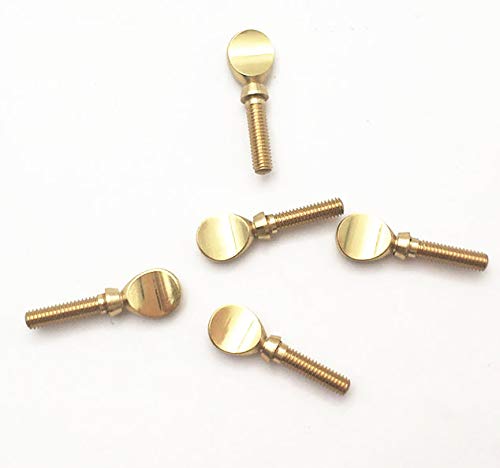 Jiayouy 2Pcs Golden Sax Neck Screw Tightening Screw For Saxophone Clarinet Ligatures Fixing Parts