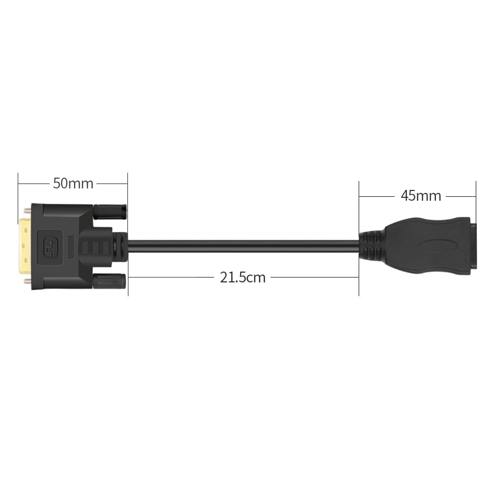 Mmobiel Hdmi To Dvi Cable Adapter   Bi Directional   Male Dvi D Dual Link To Female Hdmi   Cable Converter Supports Monitor, Pc,