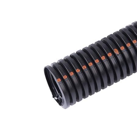 Electriduct 1.25'' Uv Rated Flame Retardant Wire Loom Black Nylon Split Tubing Cable Hose   10 Feet