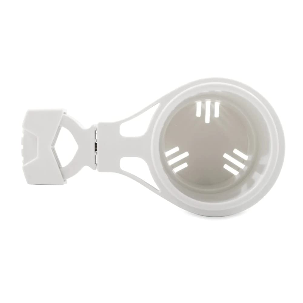 Camco Small Clamp Mounted Cup Holder-Provides A Secure Location For Your Beverage-Mountable For Up To 1-1/4-Inch Rail-White (530,WBAUVB07ZR1SPHB