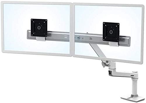 Lx Desk Dual Direct Arm Wht