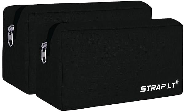 Straplt Gadget Charger Pouch/Travel Organizer Pouch For Cables/Hard Disk (Black)