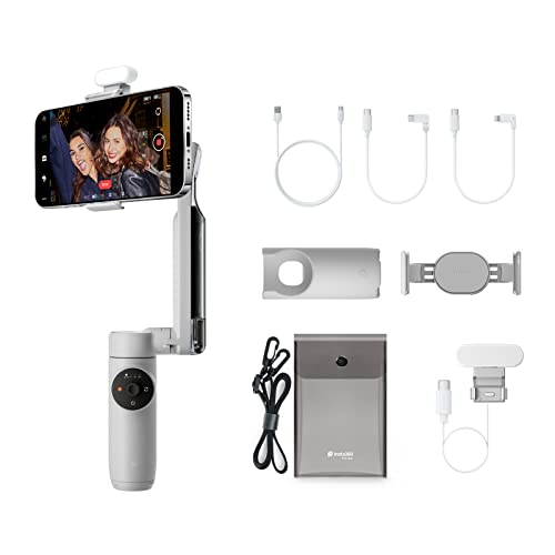 Insta360 Flow Gimbal Stabilizer For Smartphone, Creator Kit   Ai Powered Gimbal, 3 Axis Stabilization, Built In Tripod, Portable