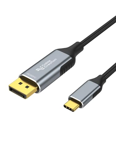 Cablecreation 3.3Ft Usb C To Displayport Cable 4K@60Hz,2K@165Hz,2K@144Hz,Usb Type C To Dp Cable Thunderbolt 3 Compatible With Ma