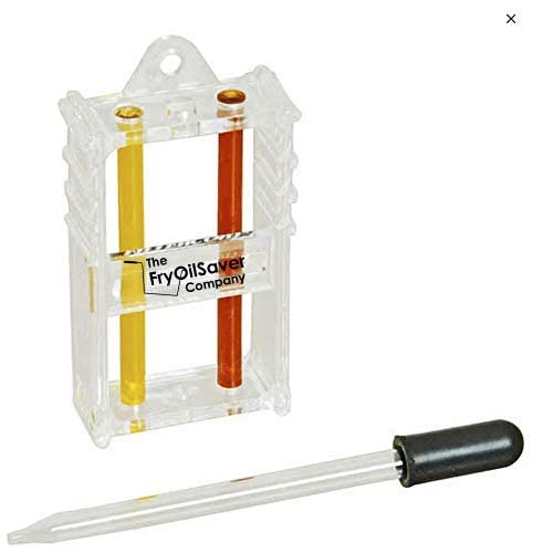 Fryer Oil Test Kit, Two Color Analysis Visual Kit W/Eye Dropper, Oil Fryer Quality Test Kit For Clear Frying Oil For Kitchen & R
