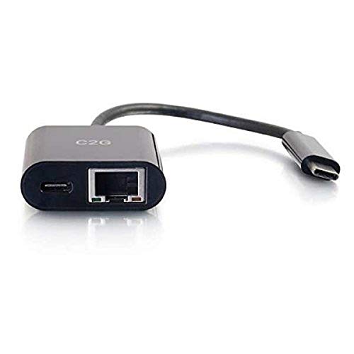 C2G Usb Adapter, Ethernet Adapter With Power, Black, Cables To Go 29749