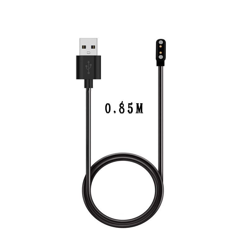 Smart Touch Charging Usb Cable Compatible With P22 & P25 & Y20 & Dt96 & Kw10 & Kw20 Smart Watch 2 Pin Strong Magnetic Suction Ch