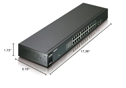 Zyxel Communications Gs1100-24 24 Port Gig Rackmount Switch
