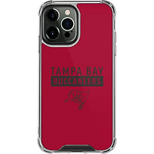 Skinit Clear Phone Case Compatible With Iphone 13 Pro Max   Officially Licensed Nfl Tampa Bay Buccaneers Red Performance Series