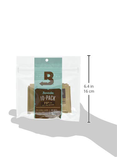 Boveda 72% Rh 2-Way Humidity Control - Restores & Maintains Humidity - All In One Solution For Humidification- Patented Technolo