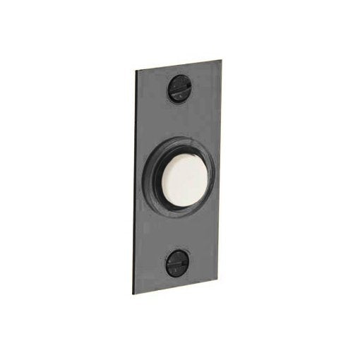 Baldwin 4853.151 Rectangular Doorbell Button, Antique Nickel