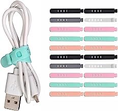 Baerfit Adjustable Cable Organisers Cable Tie Reusable Wire Organizer For Table Reusable Cable Ties Strap Cord Organiser For Wir
