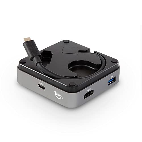 Owc Usb-C Travel Dock, 5 Port, 100W Power Pass Through, One 4K Display @ 30Hz, Usb 3.1, Hdmi, Sd Card, Compatible With Thunderbo