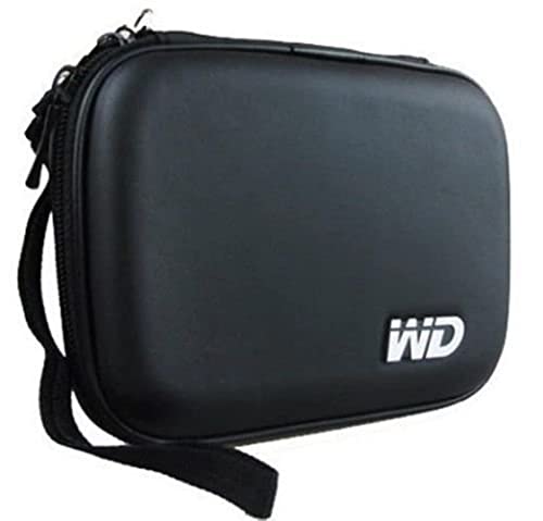 Sellingal Hard Disk Drive Pouch Case For 2.5 Inches Hdd Cover Wd Seagate Slim Sony Dell Toshiba (Black)