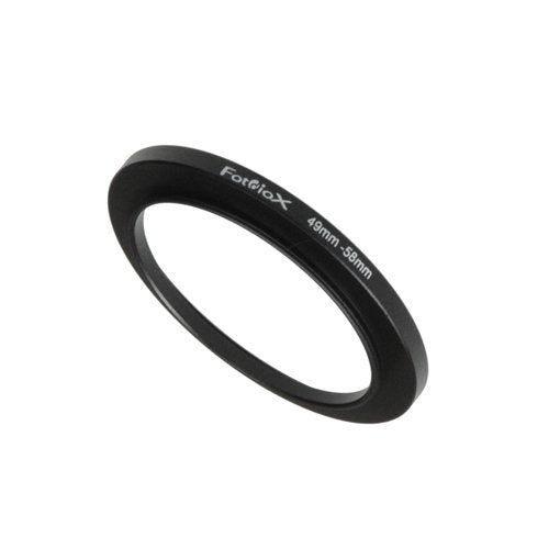 Fotodiox Metal Step Up Ring, Anodized Black Metal 49Mm-58Mm, 49-58 Mm