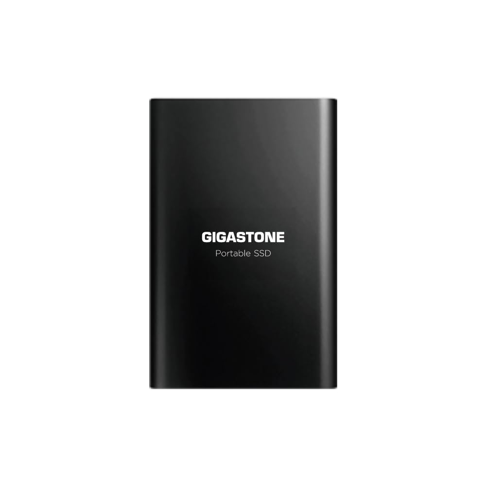 Gigastone 1TB External SSD Read Speed 500MB/s USB 3.2 Type-C External Solid State Drive Portable, 3D NAND Ultra Slim Metal, for 