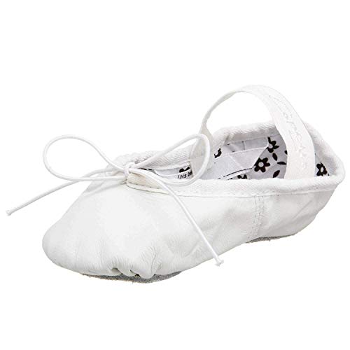 Capezio Girls Daisy 205 Ballet Shoe (Toddlerlittle Kid),White,25 W Us Little Kid