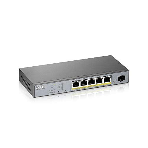 Gs1350-6Hp - 5-Port Gigabit Poe+ L2 Web Managed Switch (60W) W/Sfp Uplink 802.3B