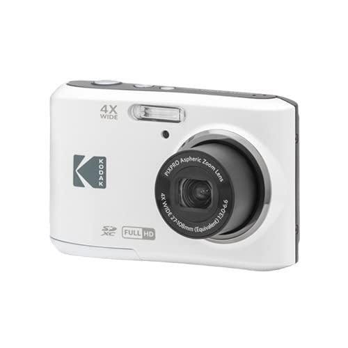 Kodak Pixpro Fz45 Friendly Zoom Digital Camera (White) Bundle With 32Gb Sd Card And Aa Batteries (4 Pack) (3 Items)