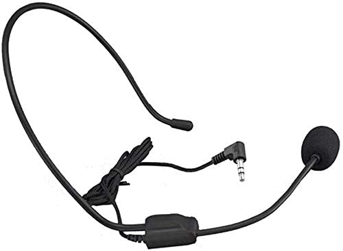 Akingdleo Over Ear 3.5Mm Hands Free Cardioid Wired Audio Boom Condenser Classroom Mic Headset Microphone Mic For Uhf 938 Atg 100