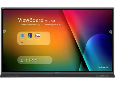 ViewSonic IFP75521TAA 75 VIEWBOARD 4K Ultra HD IFP Display W MCompatible with iC & USBC 3840X2160 TAA