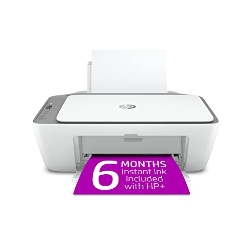 Hp Deskjet 2755E Wireless Color All In One Printer With Bonus 6 Months Instant Ink With Hp+ (26K67A), White
