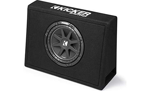 Harmony Audio Kicker Bundle Compatible With Universal Truck (2) 43Ct104 Car Audio Single 10' Loaded Sub Box Enclosure With Harmony Ha A400.1 Amplifier And Amp Wiring Kit