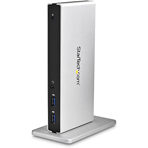 Startech.Com Dual Monitor Usb 3.0 Docking Station W/ Dvi To Vga & Hdmi Adapters, 5X Usb 3.0 & Audio   Vertical Dvi Dock For Mac 