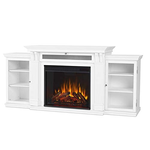 Bowery Hill Traditional Wood Fireplace Tv Stand For Tvs Up To 67'' In White