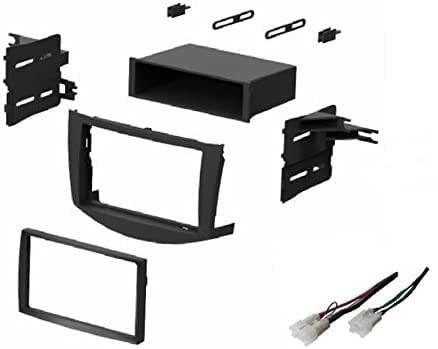 Asc Audio Car Stereo Dash Install Kit And Wire Harness For Installing An Aftermarket Single Or Double Din Radio For 2006 2007 2008 2009 2010 2011 Toyota Rav4 Rav 4   No Factory Premium Amp/Jbl