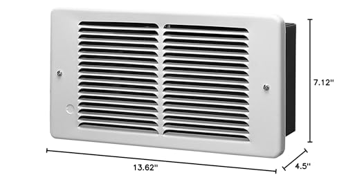 King Paw1215 W Paw Pic A Watt Electric Wall Heater, 1500W / 120V, White