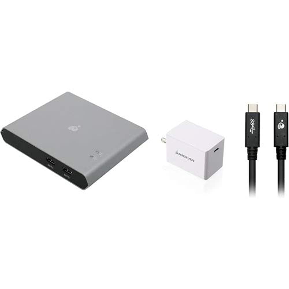 Iogear 2 Port Usb C Kvm W/Power Kit