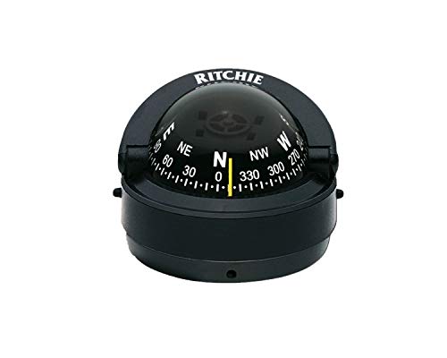 S 53 Ritchie Navigation Explorer Compass 2 3/4 Inch Dial With Surface Mount, Black