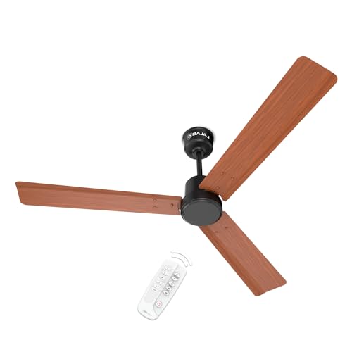 Bajaj Classico Sleek Wood 1200Mm (48) Bldc Ceiling Fans For Home | Bee 5 Star Rated Energy Efficient Ceiling Fan | Sleek Compact