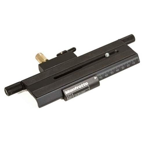 Manfrotto 454 Micrometric Positioning Sliding Plate   Replaces 3419  Black