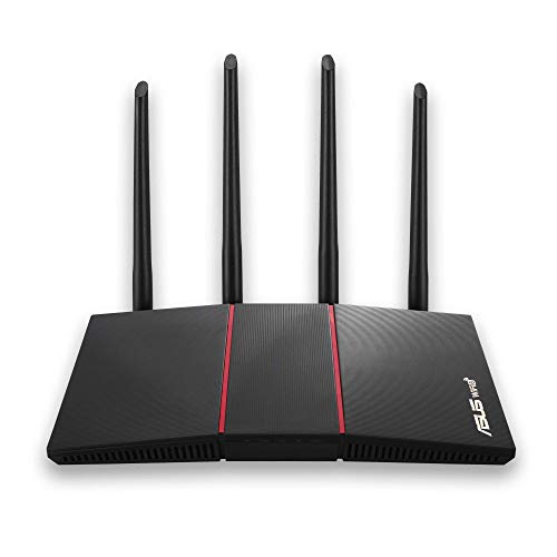 Asus Rt Ax55 (Ax1800) Dual Band Wifi 6 Extendable Router, Subscription Free Network Security, Instant Guard, Parental Controls, 