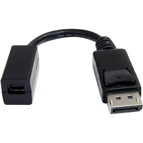 Startech.Com 6In (15Cm) Displayport To Mini Displayport Cable   4K X 2K Uhd Video   Displayport Male To Mini Displayport Female 