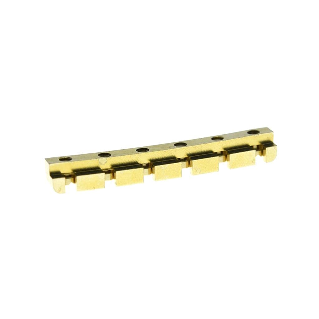 Dopro 42Mm Curved Bottom Brass Guitar Nut Height Adjustable Brass Nut Fits Strat/Tele Guitars