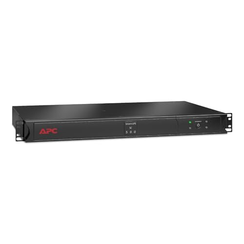 Apc Smart-Ups Sc 500Va, 1U Rackmount Ups (Sc500Rm1U)