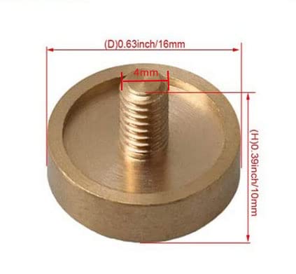 Liyafy 3Pcs Trumpet Bottom Valve Caps Knobs Brass Trumpet Caps Repairing Parts