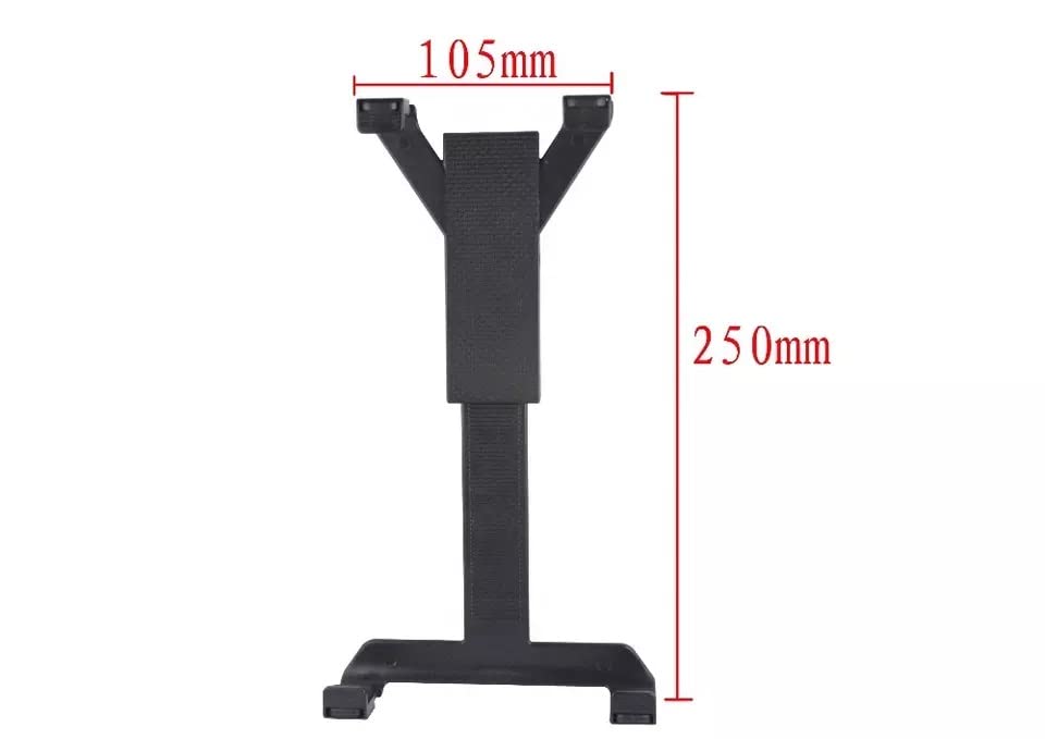 Tecotec Car Tablet & Ipad Holder Mount, Suction Cup Car Tablet Mount Holder, Strong 3.5'' Suction Gel Base, Clamp Compatible Wit