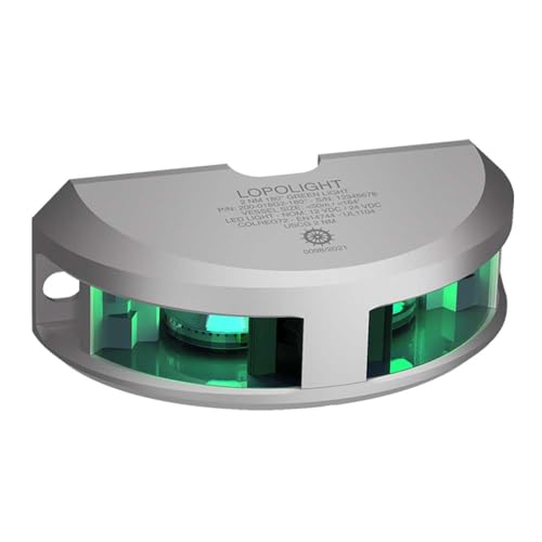 Lopolight Series 200-018 - Navigation Light - 2Nm - Vertical Mount - Green - Silver Housing,WBAUVB0D756WBTD
